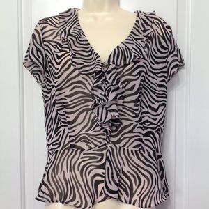 Victoria's Secret Zebra Print Blouse